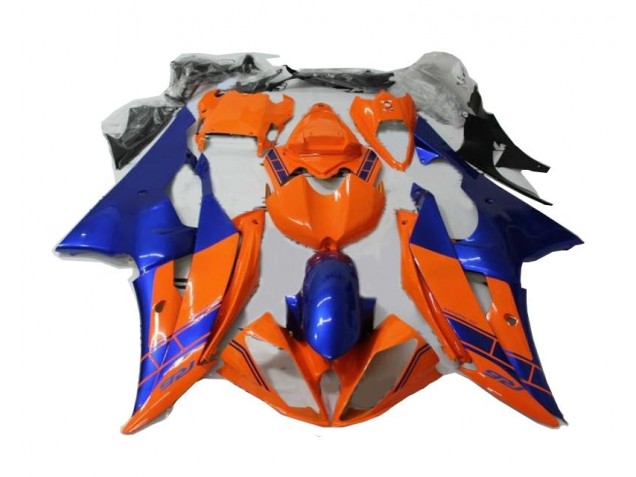 Affordable 2008-2016 Orange Blue Yamaha YZF R6 Replacement Fairings