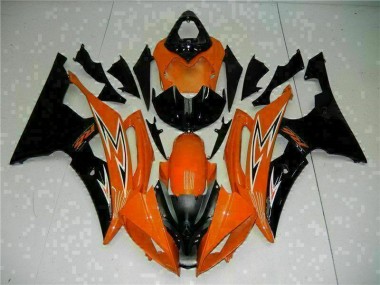 Affordable 2008-2016 Orange Black Yamaha YZF R6 Motorcycle Fairings Kit