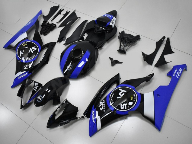 Affordable 2008-2016 Blue Black Yamaha YZF R6 Bike Fairings