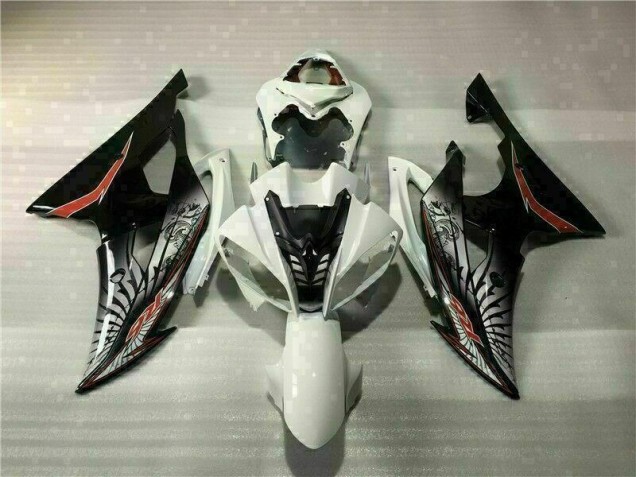 Affordable 2008-2016 White Black Yamaha YZF R6 Bike Fairings