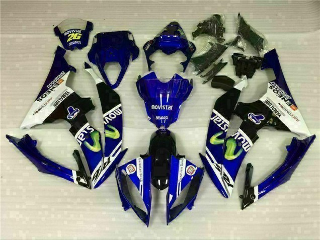 Affordable 2008-2016 White Blue Yamaha YZF R6 Motor Bike Fairings