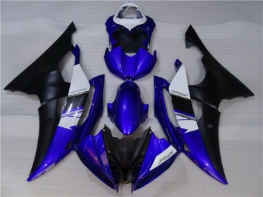 Affordable 2008-2016 Blue Black Yamaha YZF R6 Replacement Fairings