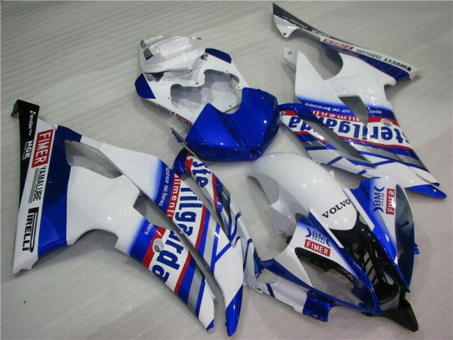 Affordable 2008-2016 White Blue Sterilgarda Volvo Yamaha YZF R6 Motorcycle Fairing