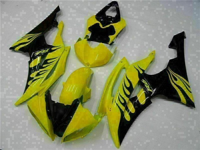 Affordable 2008-2016 Yellow Black Yamaha YZF R6 Motorcycle Fairing Kits