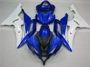 Affordable 2008-2016 Blue White Black Yamaha YZF R6 Bike Fairings