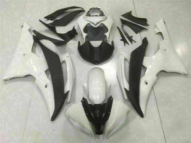 Affordable 2008-2016 White Yamaha YZF R6 Motorcycle Bodywork