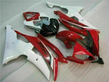 Affordable 2008-2016 Red White Yamaha YZF R6 Motorbike Fairing Kits