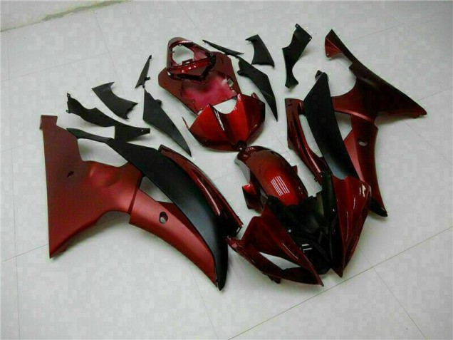 Affordable 2008-2016 Red Black Yamaha YZF R6 Motorcycle Fairings Kits