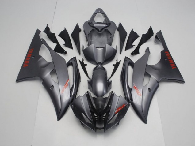 Affordable 2008-2016 Matte Black Grey Yamaha YZF R6 Motorcycle Fairings Kit