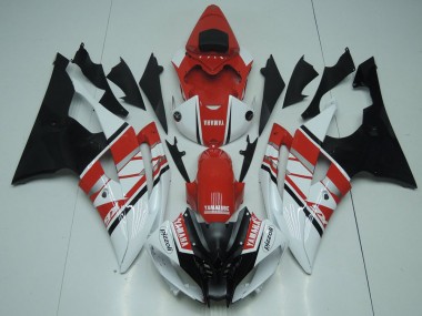 Affordable 2008-2016 Red White Black Yamaha YZF R6 Replacement Motorcycle Fairings