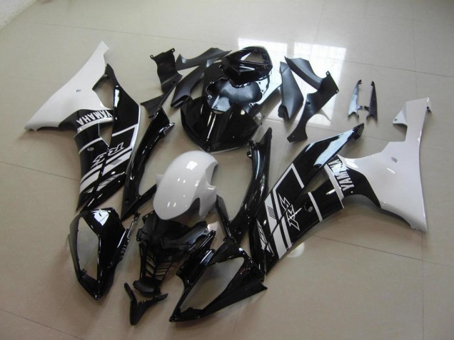 Affordable 2008-2016 White Black Yamaha YZF R6 Motorcyle Fairings