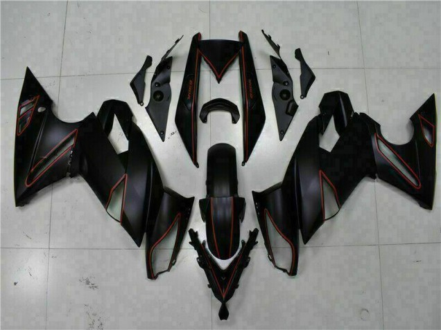 Affordable 2009-2011 Black Red Kawasaki EX650 Motorbike Fairing