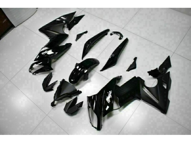 Affordable 2009-2011 Glossy Black Kawasaki EX650 Bike Fairings