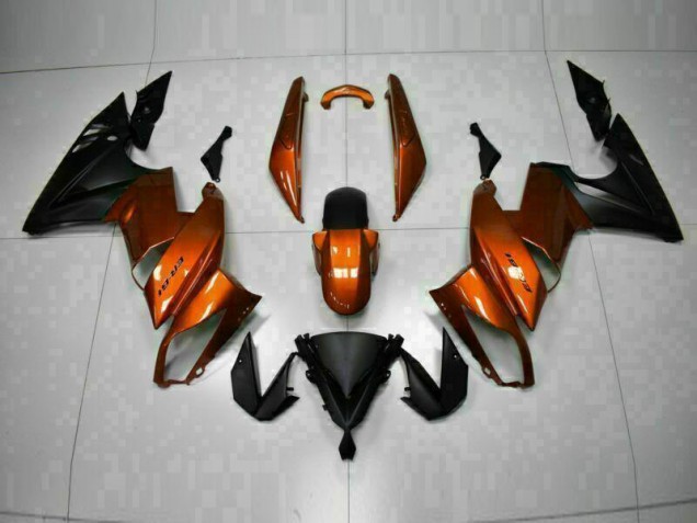 Affordable 2009-2011 Orange Kawasaki EX650 Motorbike Fairing