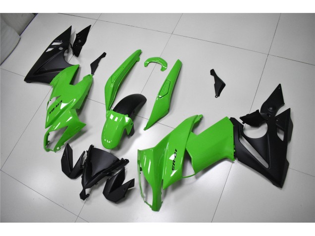 Affordable 2009-2011 Green Black Kawasaki EX650 Replacement Motorcycle Fairings