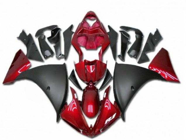 Affordable 2009-2011 Red Black Yamaha YZF R1 Moto Fairings