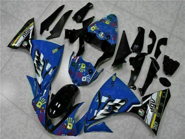 Affordable 2009-2011 Blue Yamaha YZF R1 Bike Fairings