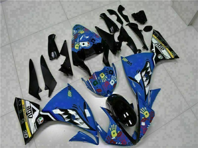 Affordable 2009-2011 Blue Yamaha YZF R1 Bike Fairings