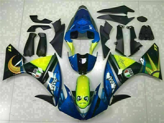 Affordable 2009-2011 Blue Yamaha YZF R1 Replacement Motorcycle Fairings