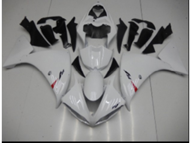 Affordable 2009-2011 White Yamaha YZF R1 Motorcycle Bodywork