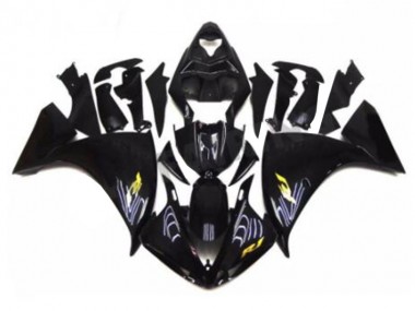 Affordable 2009-2011 Black Yamaha YZF R1 Bike Fairings