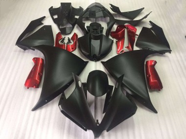 Affordable 2009-2011 Matte Black Glossy Red Yamaha YZF R1 Motorcycle Fairings Kit