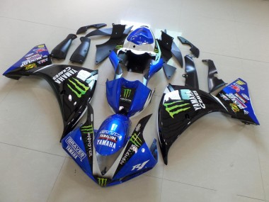 Affordable 2009-2011 Blue Black Monster Yamaha YZF R1 Motorbike Fairing