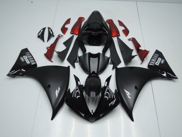 Affordable 2009-2011 Matte Black Yamaha YZF R1 Motorbike Fairing Kits