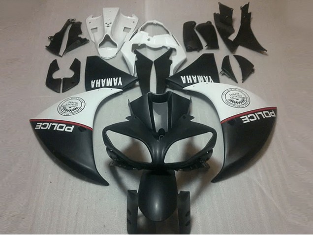 Affordable 2009-2011 Matte Black White Yamaha YZF R1 Bike Fairing