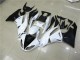 Affordable 2009-2012 White Kawasaki ZX6R Motorcyle Fairings