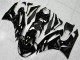 Affordable 2009-2012 Black White Ninja Kawasaki ZX6R Replacement Fairings