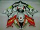 Affordable 2009-2012 White Red H. Energy Kawasaki ZX6R Motorcycle Fairings Kit