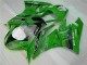 Affordable 2009-2012 Green Black LeoVince Kawasaki ZX6R Motorcycle Fairing Kit