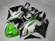 Affordable 2009-2012 Green Black White 25 Kawasaki ZX6R Bike Fairings