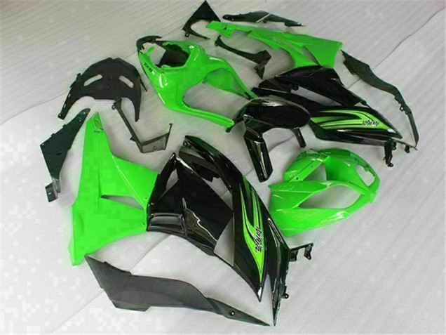 Affordable 2009-2012 Green Black Kawasaki ZX6R Motorbike Fairing