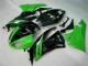 Affordable 2009-2012 Black Green Kawasaki ZX6R Bike Fairing Kit