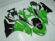 Affordable 2009-2012 Black Green Kawasaki ZX6R Motorcycle Bodywork