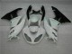 Affordable 2009-2012 White Black Kawasaki ZX6R Motorcycle Fairings Kits