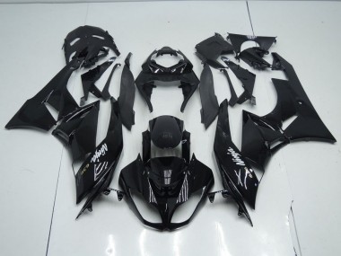 Affordable 2009-2012 Black OEM Style Kawasaki ZX6R Motor Bike Fairings