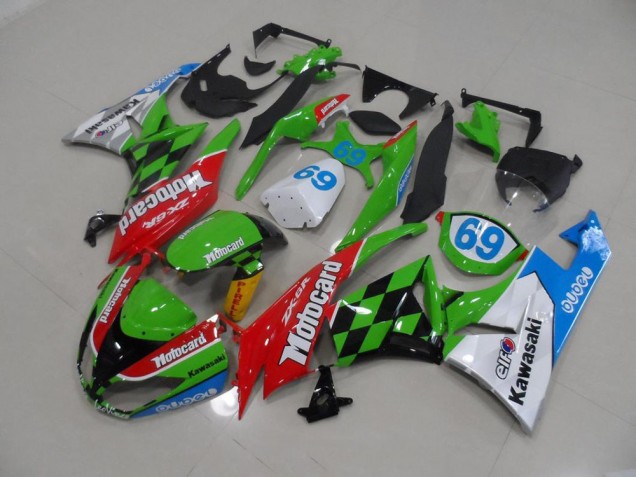 Affordable 2009-2012 Motocard Kawasaki ZX6R Motorcycle Fairings Kits