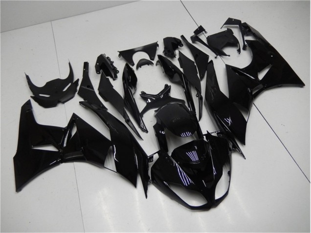 Affordable 2009-2012 Glossy Black Kawasaki ZX6R Motorbike Fairing