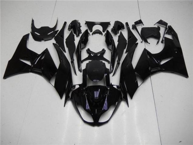 Affordable 2009-2012 Glossy Black Kawasaki ZX6R Motorbike Fairing