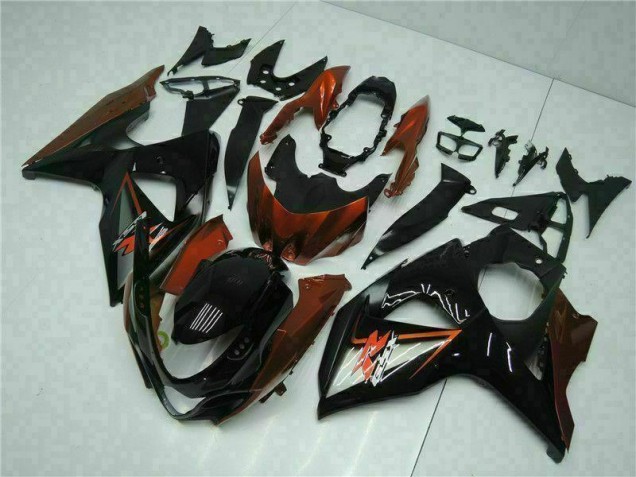 Affordable 2009-2016 Brown Black Suzuki GSXR1000 Bike Fairing Kit