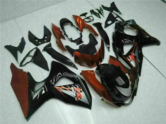 Affordable 2009-2016 Brown Black Suzuki GSXR1000 Bike Fairing Kit