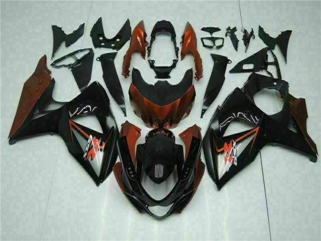 Affordable 2009-2016 Brown Black Suzuki GSXR1000 Bike Fairing Kit