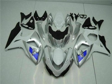 Affordable 2009-2016 Silver White Suzuki GSXR1000 Motorcycle Bodywork