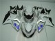 Affordable 2009-2016 Silver White Suzuki GSXR1000 Motorcycle Bodywork