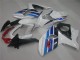 Affordable 2009-2016 White Blue Suzuki GSXR1000 Replacement Fairings