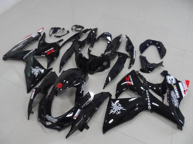 Affordable 2009-2016 Black Beacon Suzuki GSXR 1000 K9 Motorcycle Fairing Kit