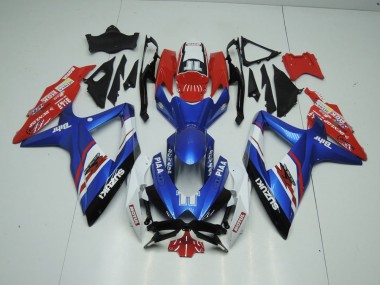 Affordable 2009-2016 Blue and Red Suzuki GSXR 1000 K9 Motorbike Fairing